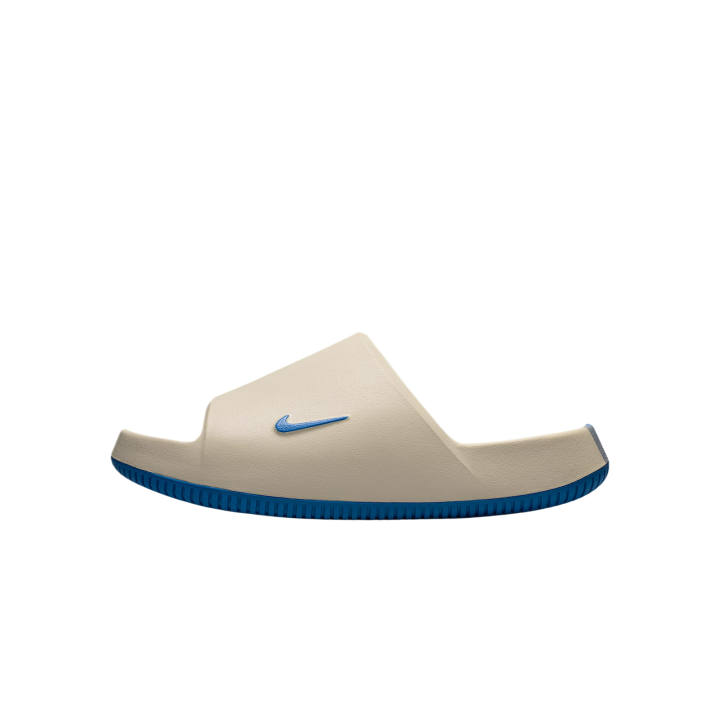 Nike Nike Calm Slide Slippers Unisex Sail White/Wolf Gray/Blue Spark