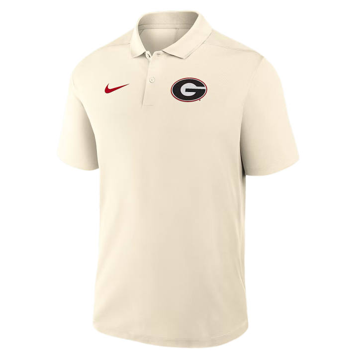 Nike Nike Dri Fit Polo Shirts Men's Tan/Beige Polo Collar Moderate