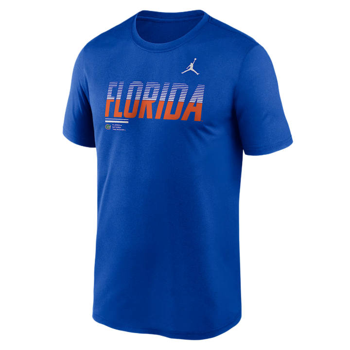 Jordan Jordan BRAND T Shirts Men's Royal Gaming Crew Neck Moderate