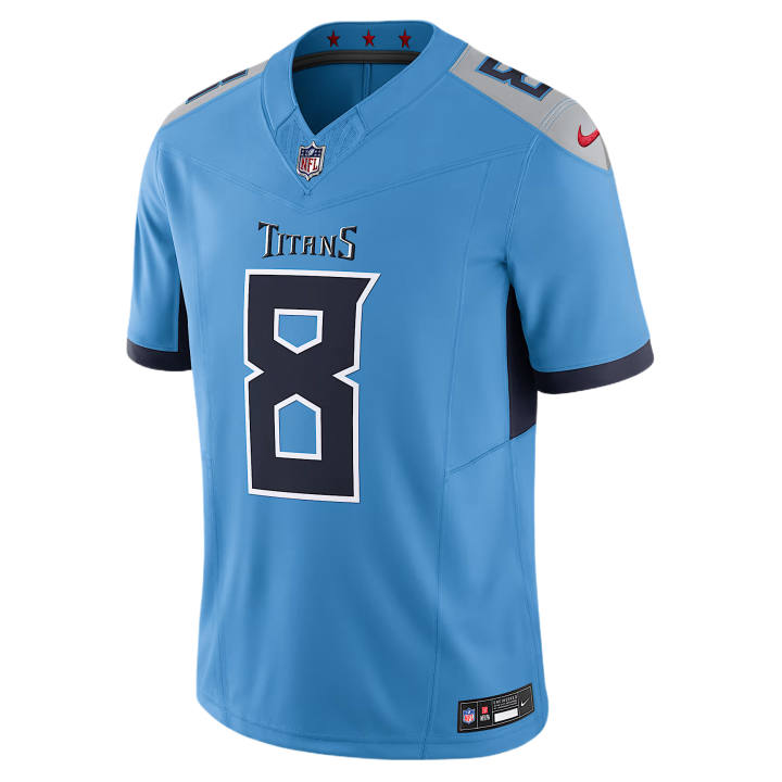 Nike Nike Dri Fit Rugby Jerseys Men's Light Blue V Neck Moderate