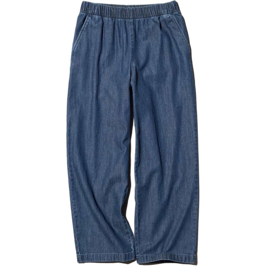UNIQLO SS26 Jeans Women's Sea Blue Moderate Tapered Pants