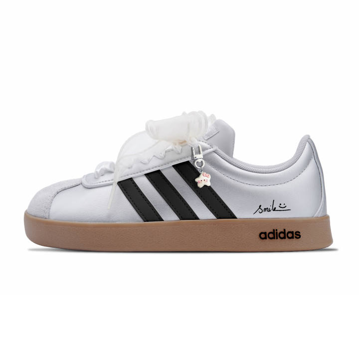 Adidas Adidas VL Court Base Skateboard Shoes Women's Low Top Silver/Black