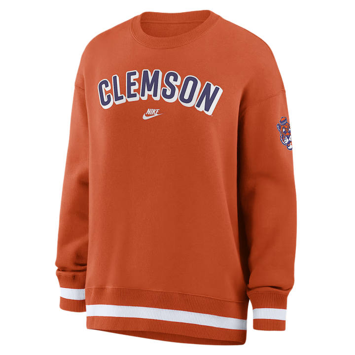 Nike Nike Sweatshirts Women's Orange Crew Neck Moderate