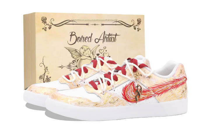 Nike Nike SB Delta Skateboard Shoes Unisex Low Top Red/White/Gold
