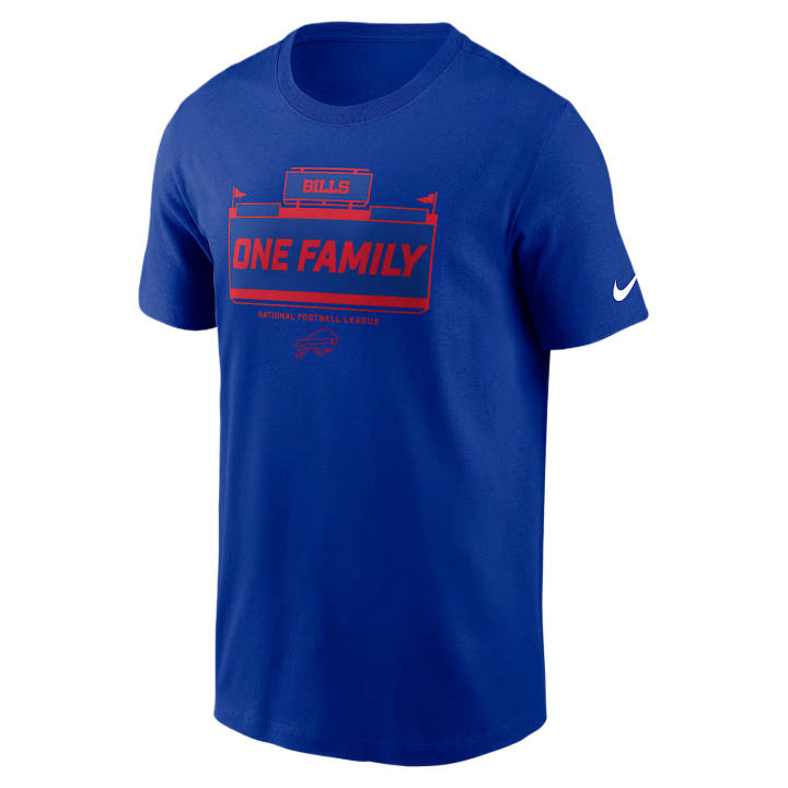 Nike Nike NFL T Shirts Men's Royal Crew Neck Moderate