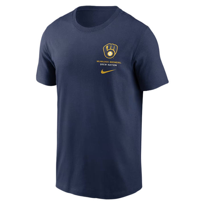 Nike Nike X MLB T Shirts Men's Marine Blue Crew Neck Moderate