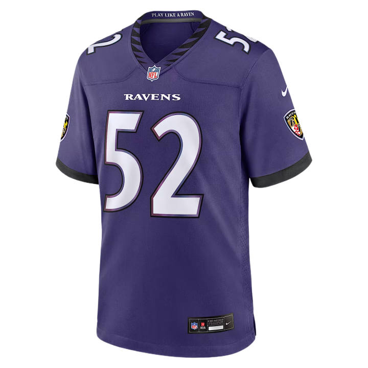 Nike Nike NFL Rugby Jerseys Men's Purple V Neck Moderate