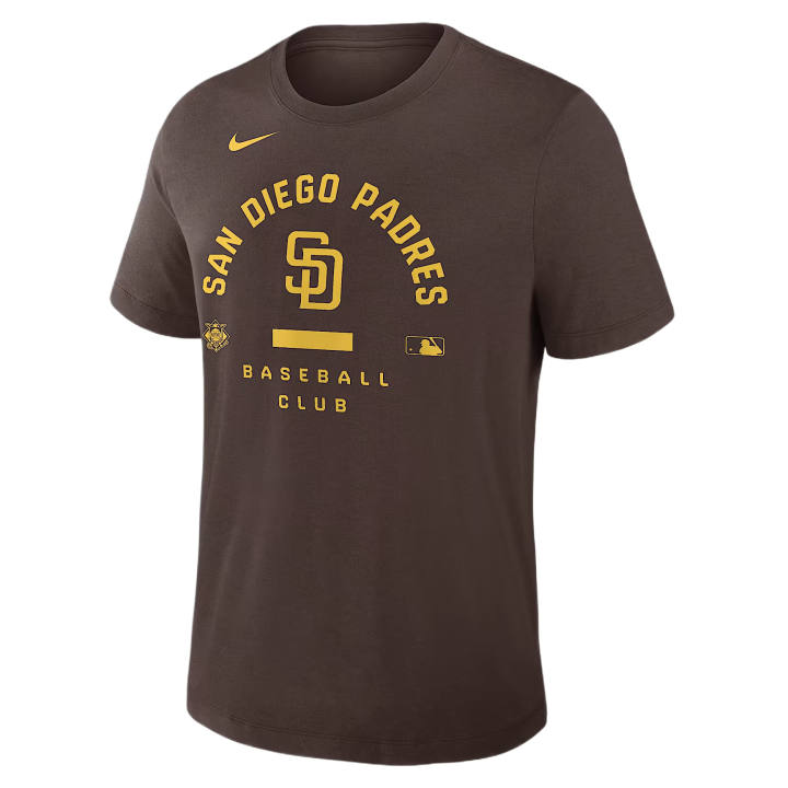 Nike Nike Dri Fit T Shirts Men's Brown Crew Neck Moderate