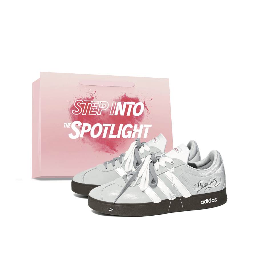 Adidas Adidas VL COURT 2.0 Skateboard Shoes Unisex Low Top Gray