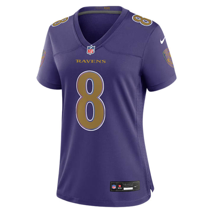 Nike Nike Rugby Jerseys Women's Purple V Neck Moderate