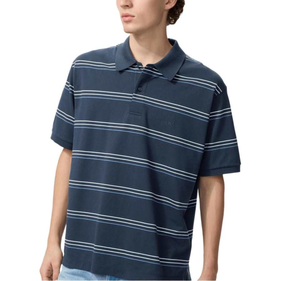 UNIQLO JW Anderson Polo Shirts Men's Navy Blue Moderate