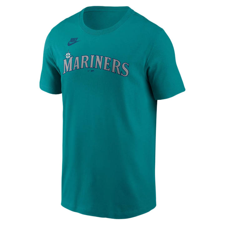 Nike Nike X MLB T Shirts Men's Turquoise Crew Neck Moderate