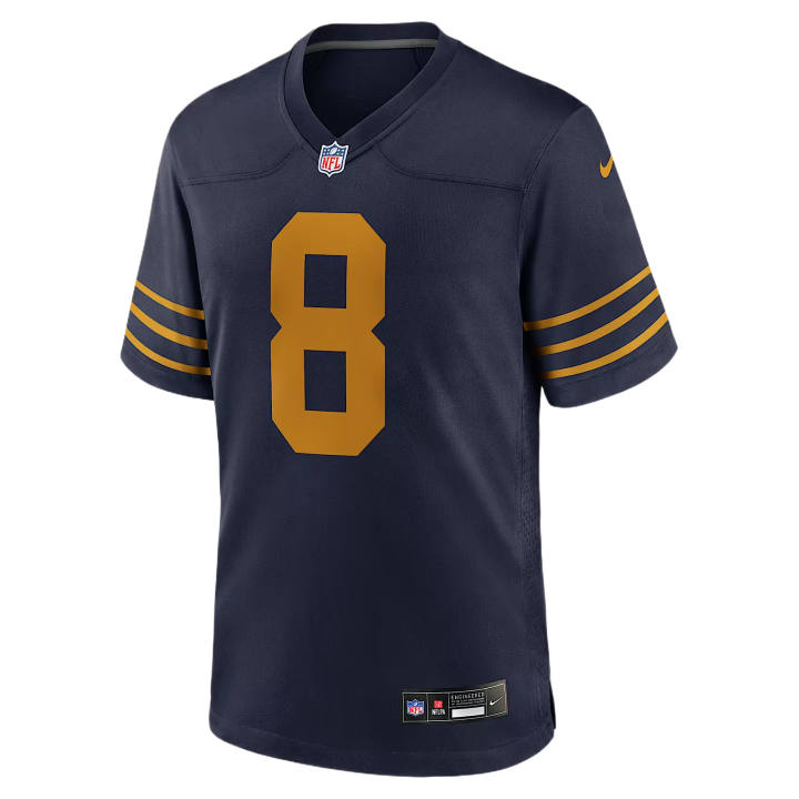 Nike Nike Rugby Jerseys Men's Marine Blue V Neck Moderate