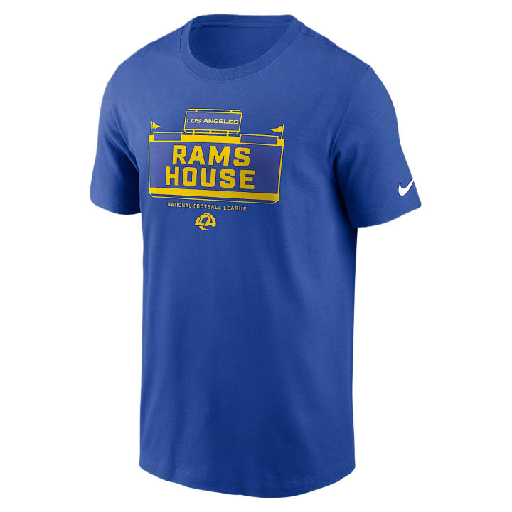 Nike Nike NFL T Shirts Men's Royal Crew Neck Moderate