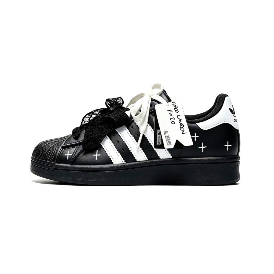 Adidas Originals Superstar 2 Skateboard Shoes Women's Low Top Black White