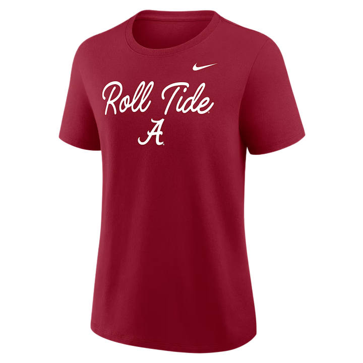 Nike Nike T Shirts Women's Dark Red Crew Neck Moderate