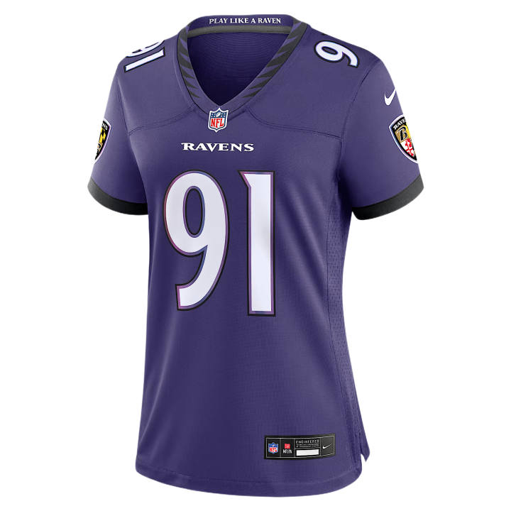 Nike Nike Rugby Jerseys Women's Purple V Neck Moderate