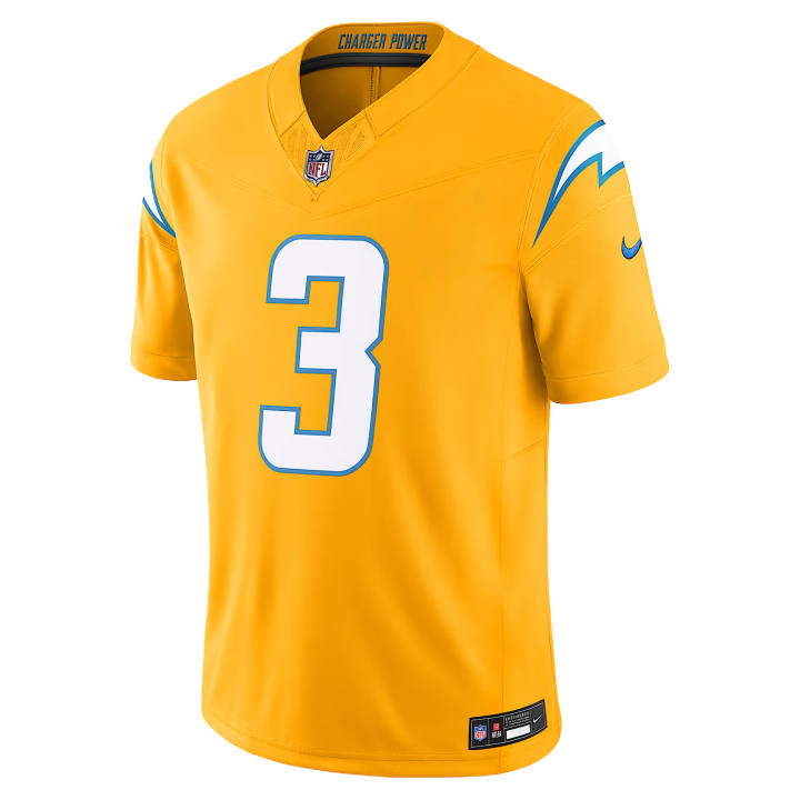 Nike Nike Dri Fit Rugby Jerseys Men's Gold V Neck Moderate