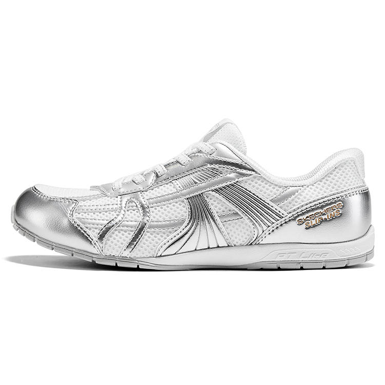 Skechers German Army Trainers Women's Low Top Silver/White