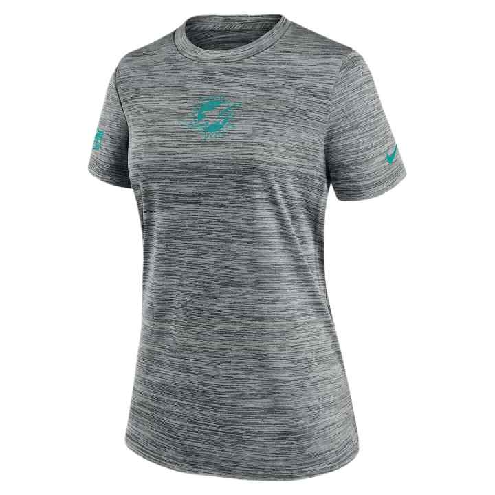 Nike Nike Rugby Jerseys Women's Mixed Gray Heather Crew Neck Moderate