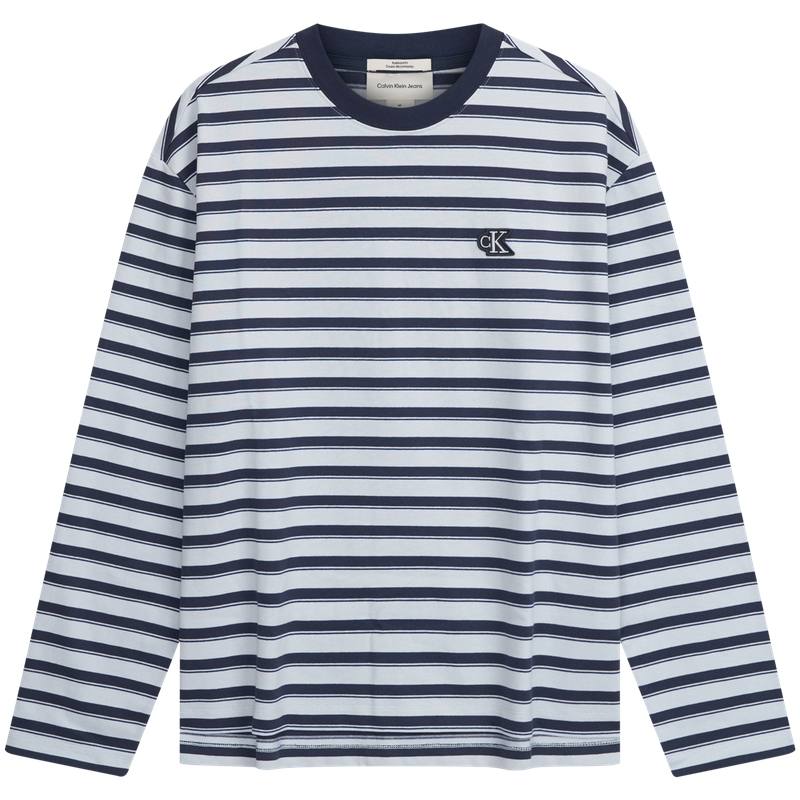 Calvin Klein T Shirts Men's CIQ Misty Blue Crew Neck