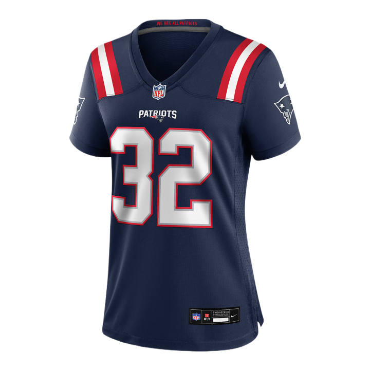 Nike Nike NFL Rugby Jerseys Women's Marine Blue V Neck Moderate