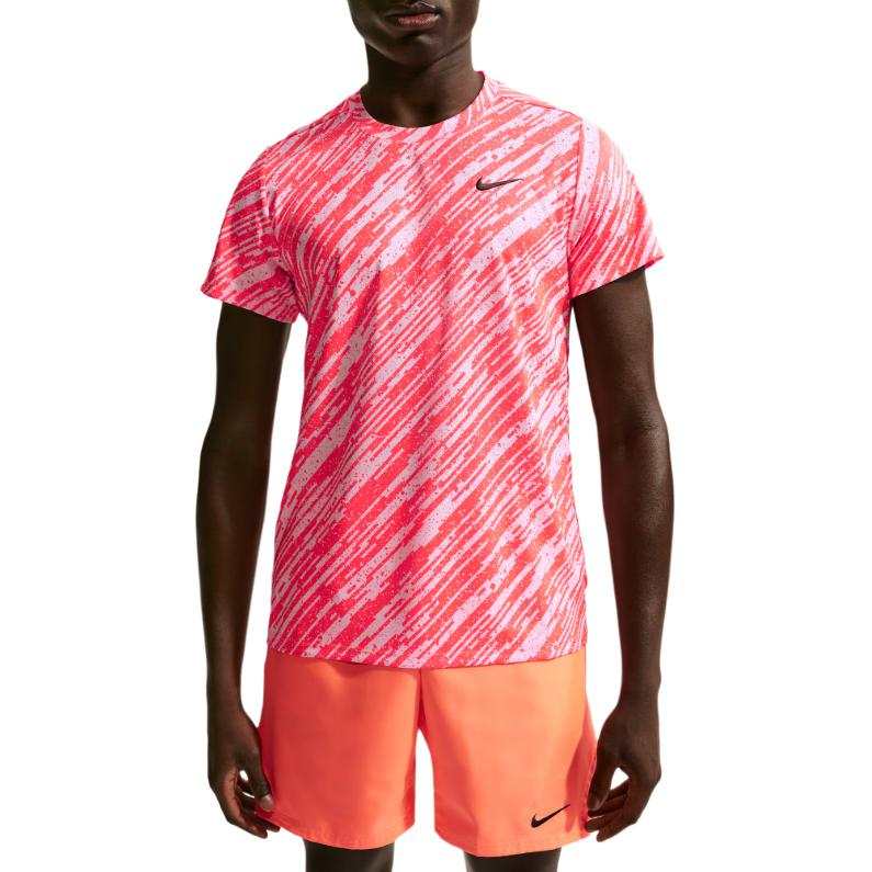 Nike Nike Court Victory Tennis Tops Men's Pink Foam Crew Neck Moderate