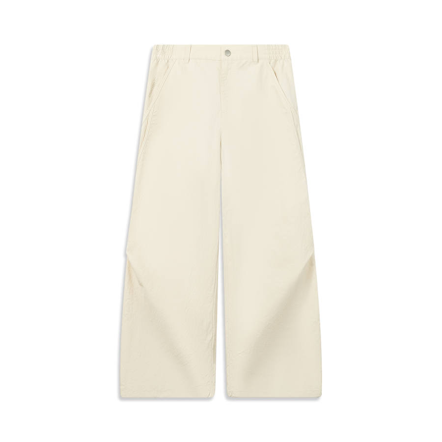 Li-Ning Li Ning Outdoor CF Tracing Cargo Pants Women's Xuan Paper White Moderate Straight Fit Pants