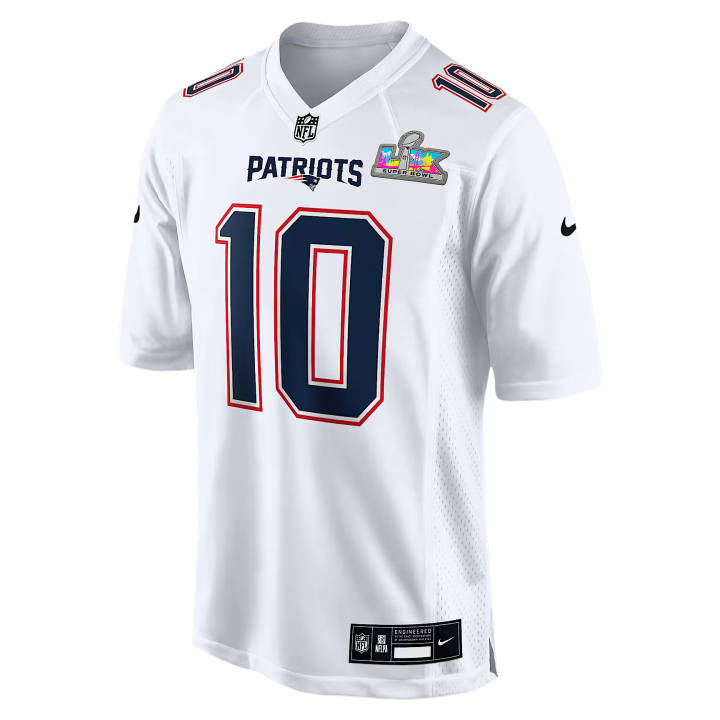 Nike Nike NFL Rugby Jerseys Men's White V Neck Moderate