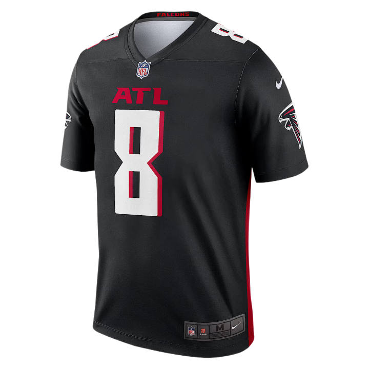 Nike Nike Atlanta Falcons Rugby Jerseys Men's Black V Neck Moderate
