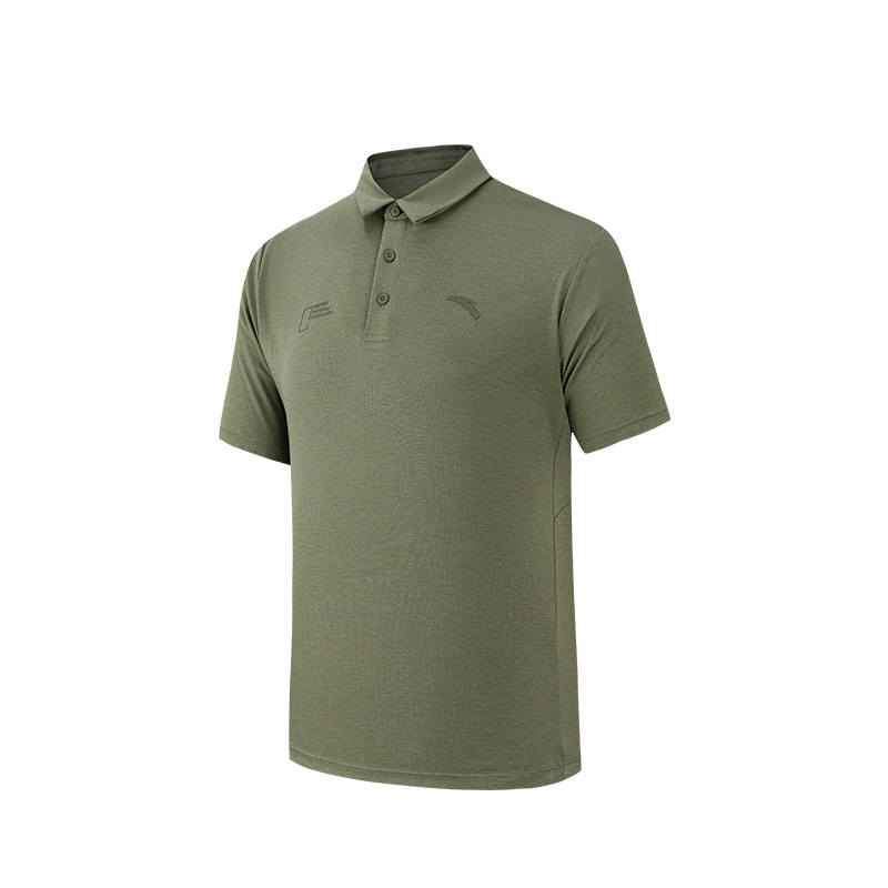 ANTA Polo Shirts Men's Forest Green Polo Collar Thin Straight Fit