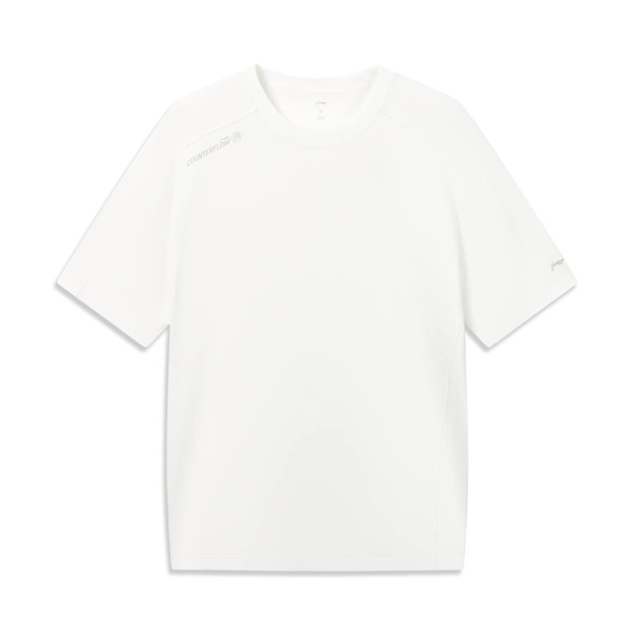 Li-Ning Li Ning Outdoor CF Tracing T Shirts Unisex White Crew Neck Moderate