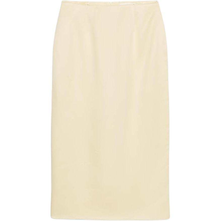 ZARA ZW Casual Long Skirts Women's White Moderate Long Skirt Other