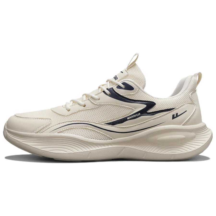 WARRIOR WARRIOR Running Shoes Men's Low Top Beige, Gray, Black