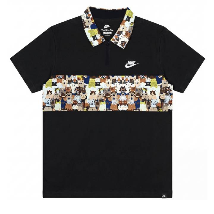 Nike Nike Sportswear Polo Shirts Unisex Black Polo Collar Moderate