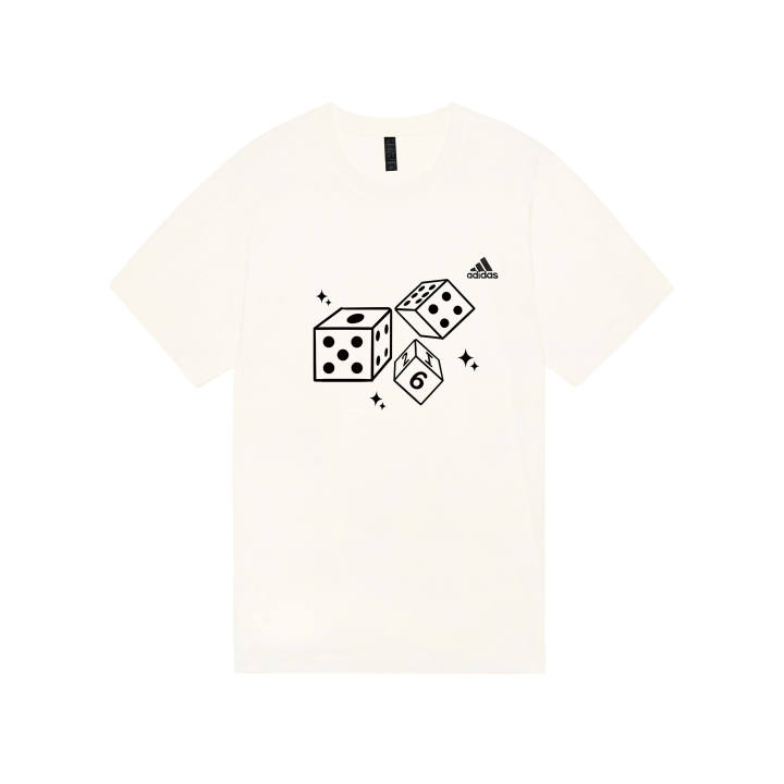 Adidas Adidas MUST HAVES T Shirts Unisex Ecru Crew Neck Moderate