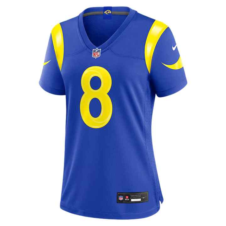 Nike Nike Rugby Jerseys Women's Royal V Neck Moderate