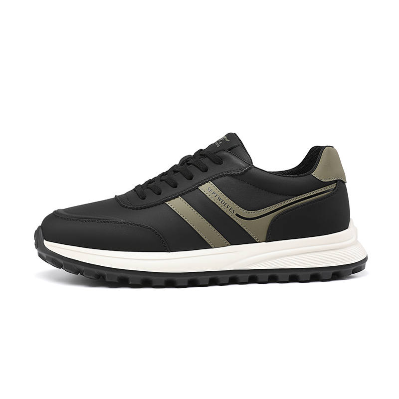 SEPTWOLVES Synthetic Leather, Top Grain Cow Leather Low top Cushioning Casual Shoes Men's HD