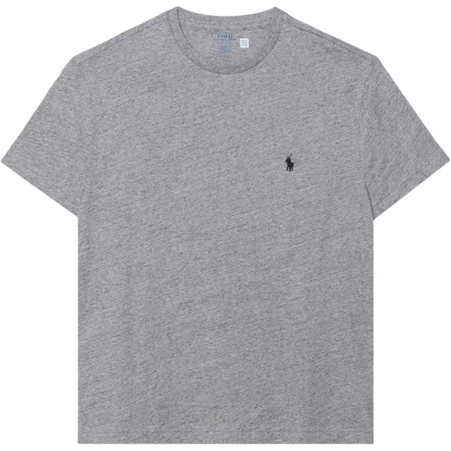 Polo Ralph Lauren T Shirts Men's Gray Crew Neck Moderate Straight Fit