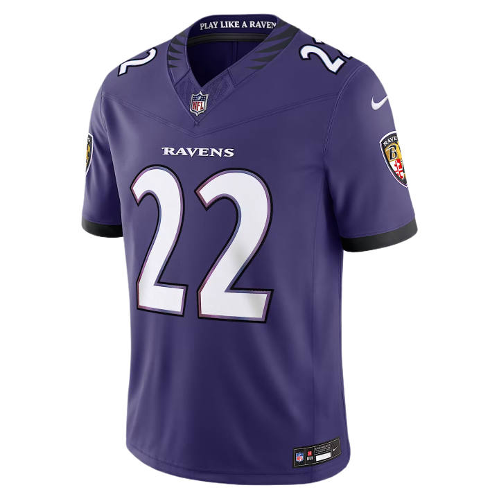 Nike Nike Dri Fit Rugby Jerseys Men's Purple V Neck Moderate