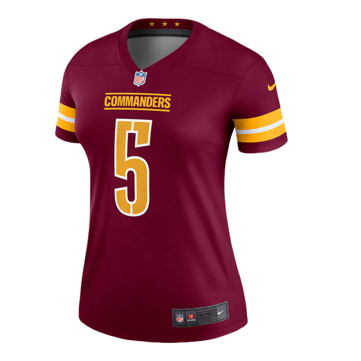 Nike Nike NFL Rugby Jerseys Women's Burgundy Red V Neck Moderate