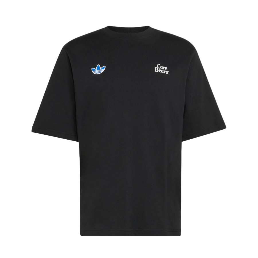 Adidas Originals X CARE BEARS T Shirts Unisex Black Crew Neck Moderate