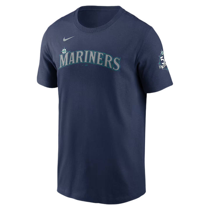 Nike Nike X MLB T Shirts Men's Marine Blue Crew Neck Moderate
