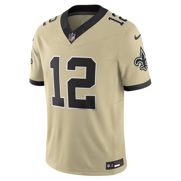 Nike Nike Dri Fit Rugby Jerseys Men's Gold V Neck Moderate
