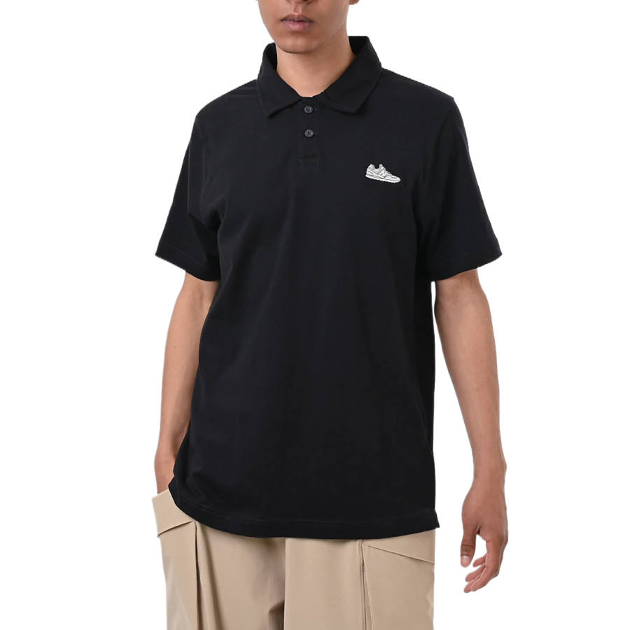 New Balance New Balance NB 574 Polo Shirts Men's Black Polo Collar Moderate