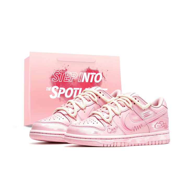 Nike Nike Dunk Skateboard Shoes Unisex Low Top Pink