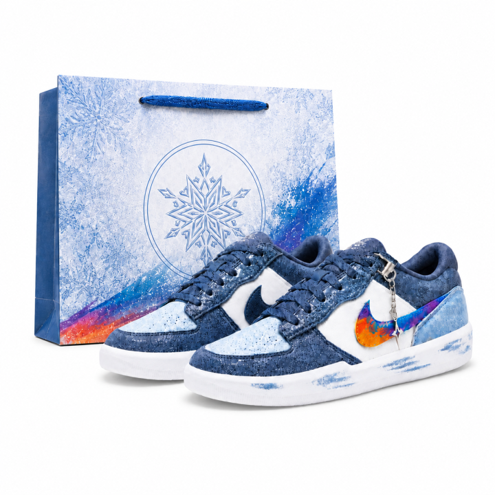 Nike Nike SB Force 58 Skateboard Shoes Unisex Low Top White/Blue