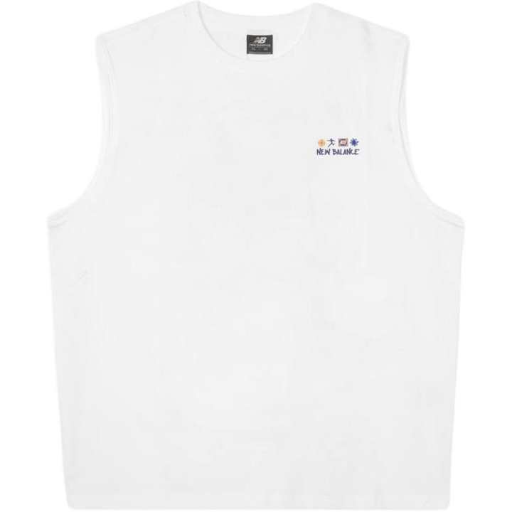 New Balance New Balance Tank Tops Unisex White Crew Neck Moderate Other