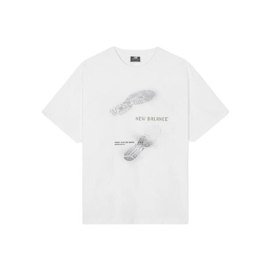 New Balance New Balance T Shirts Unisex White Crew Neck