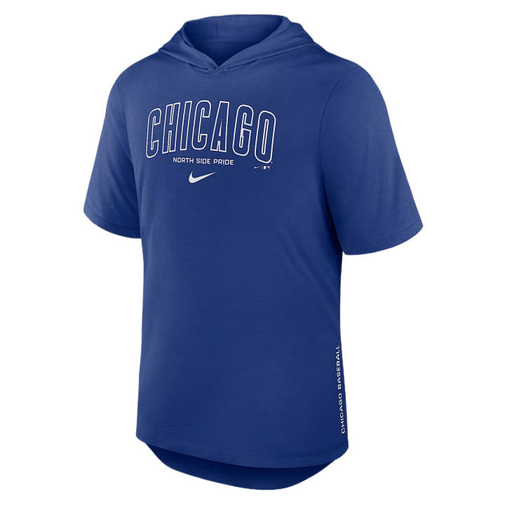 Nike Nike Chicago Cubs T Shirts Men's Royal Hooded Non Detachable Moderate